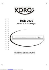 Xoro HSD 2030 Bedienungsanleitung