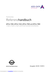 Addi-Data APCIe-7500 Referenzhandbuch
