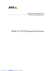 Axis 212 PTZ Anleitungen