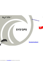 Syride SYS GPS Benutzerhandbuch