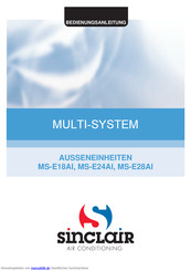 Sinclair MS-E24AI Bedienungsanleitung