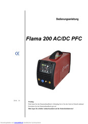 Flama 200 AC/DC PFC Bedienungsanleitung