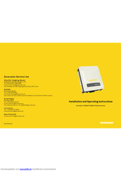 Zeversolar Evershine TL3680 Installationshandbuch