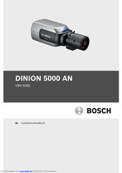 Bosch DINION 5000 AN Installationshandbuch
