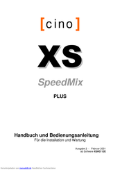 Cino SpeedMix Plus Bedienungsanleitung