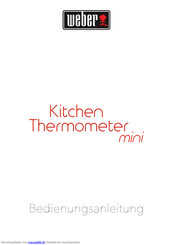 Weber kitchen thermometer mini Bedienungsanleitung