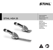 STIHL HSA 25 Gebrauchsanleitung