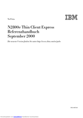 NetVista N2800e Referenzhandbuch