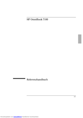 HP OmniBook 7100 Referenzhandbuch