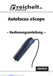 Reichelt elektronik Autofocus eScope Bedienungsanleitung