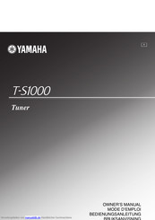 YAMAHA T-S1000 Bedienungsanleitung