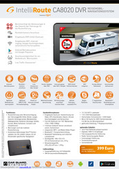 Intelli Route CA8020 DVR Handbuch