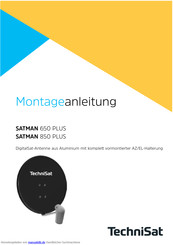 TechniSat SATMAN 850 PLUS Montageanleitung