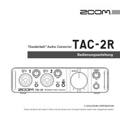 zoom TAC-2R Bedienungsanleitung
