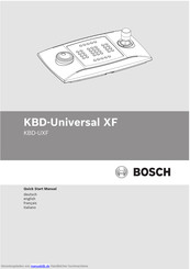 BOSCH KBD-Universal XF Handbuch