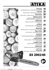 ATIKA KS 2002/40 Betriebsanweisung