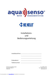 KE KELIT aqua SENSO Installations- Und Bedienungsanleitung
