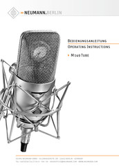 Neumann M 149 Tube Bedienungsanleitung