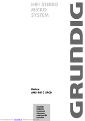 Grundig Varixx UMS 4810 SPCD Bedienungsanleitung