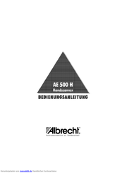 Albrecht AE 500 H Bedienungsanleitung