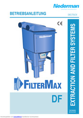 Nederman FilterMax DF 80 Betriebsanleitung
