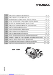Protool CSP 132 E Original Bedienungsanleitung