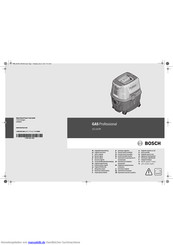 Bosch GAS 15 Professional Originalbetriebsanleitung