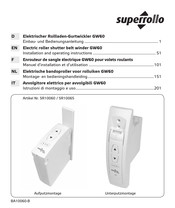 Superrollo SR10065 Einbau- Und Betriebsanleitung