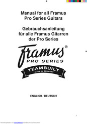 Framus Phil XG Signature 2x Humbucker Gebrauchsanleitung