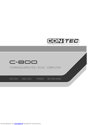 CON-TEC C-800 Handbuch