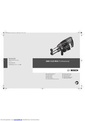 Bosch GBH 2-23 REA Professional Originalbetriebsanleitung