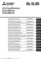 Mitsubishi Electric Mr.SLIM PUZ-ZM-HA Installationshandbuch