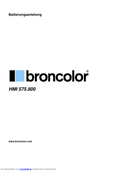 Broncolor HMI 575.800 Bedienungsanleitung