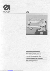 Adler Junior 30 Bedienungsanleitung