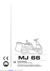 GGP MJ 66 Gebrauchsanweisung