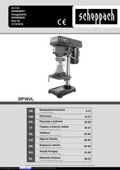 Scheppach DP16VL Originalbetriebsanleitung
