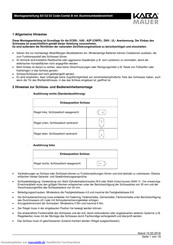 kaba mauer 82132/33 Code-Combi B Montageanleitung