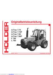 Holder A-Trac 7.80P Originalbetriebsanleitung