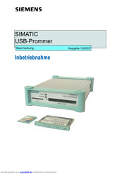 Siemens SIMATIC USB-Prommer Handbuch