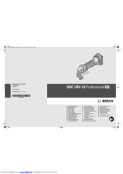 Bosch GSC 18V-16 Professional Originalbetriebsanleitung