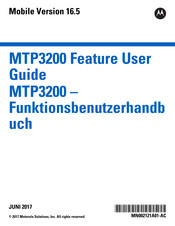 Motorola MTP3200 Benutzerhandbuch