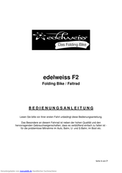 Edelweiss F2 Bedienungsanleitung