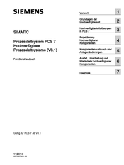 Siemens SIMATIC PCS 7 Funktionshandbuch