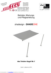 shadesign SHADEONE Betriebs- Und Wartungsanleitung