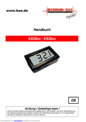 beckmann+egle EX2069 Handbuch
