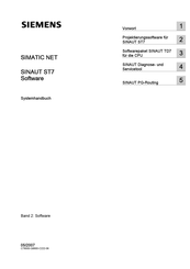 Siemens SINAUT ST7 Systemhandbuch