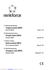 Renkforce MR18 Bedienungsanleitung