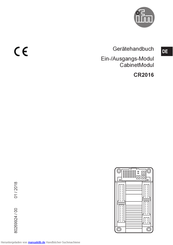 IFM Electronic CR2016 Gerätehandbuch