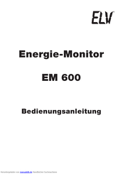elv EM 600 Expert II Bedienungsanleitung