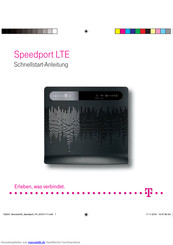 T-Mobile Speedport LTE Schnellstartanleitung